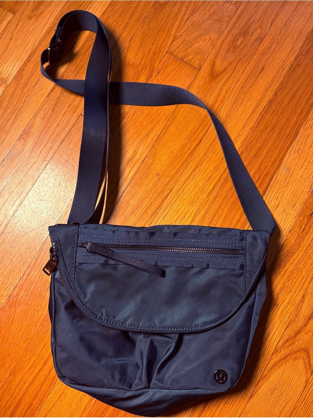 Men's Navy Crossbody Shoulder Bag - Lightweight Everyday Carry